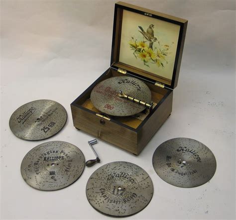 antique metal disk music box|cylinder music box for sale.